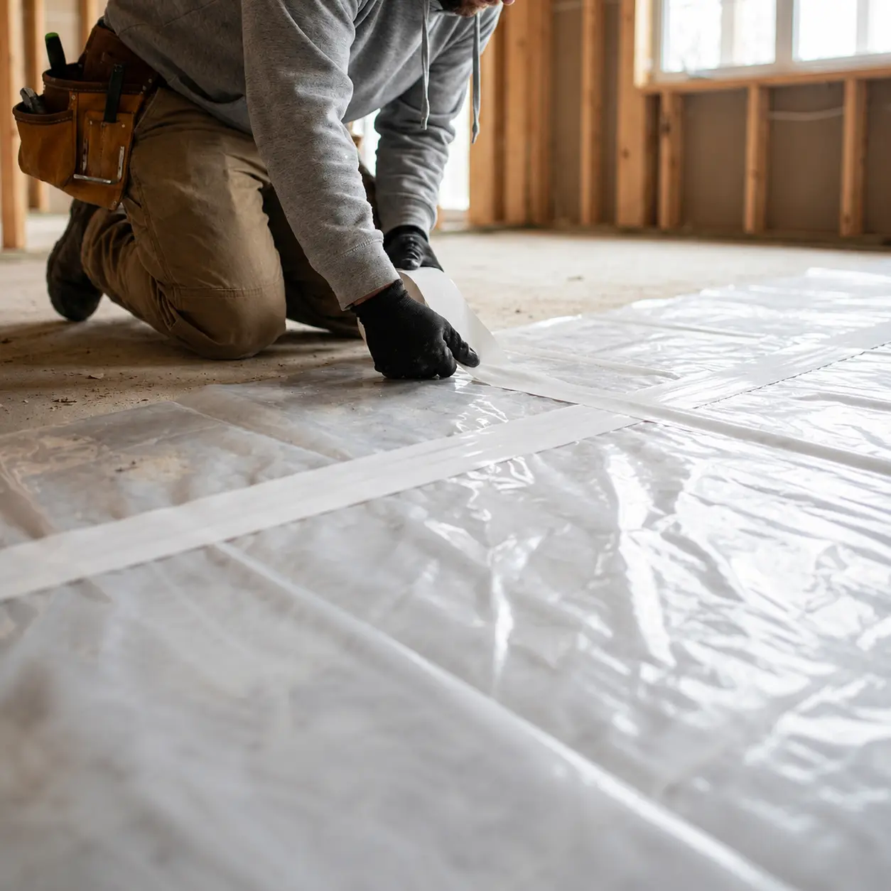 3. Vapor Barrier Tape for Floor Protection.webp